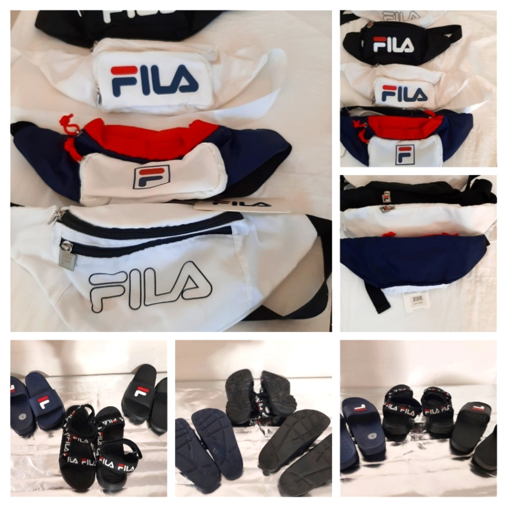 FILA Crossbody(4)/Slides Bundle(3)
